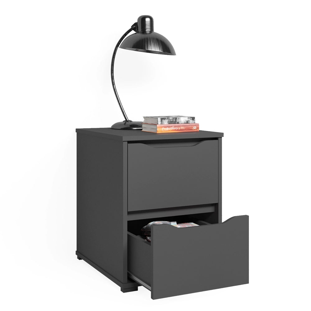 Vicco Comodini camera da letto Antracite 40.2 x 53.6 cm