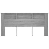 Testiera con Scomparti Grigio Sonoma 220x18,5x104,5 cm 817283