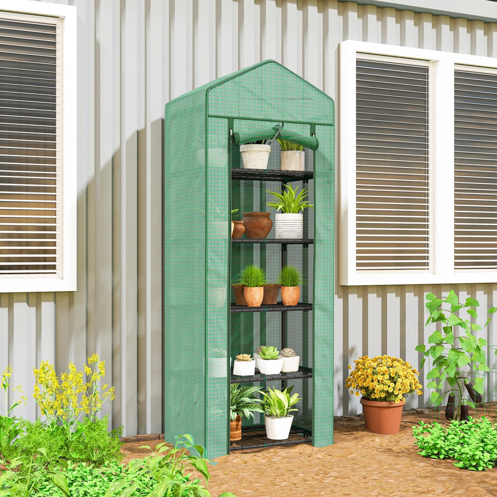 Serra da Giardino a Livelli ¨C zephmum ¨C Verde Acciaio PE 69x49x193 cm