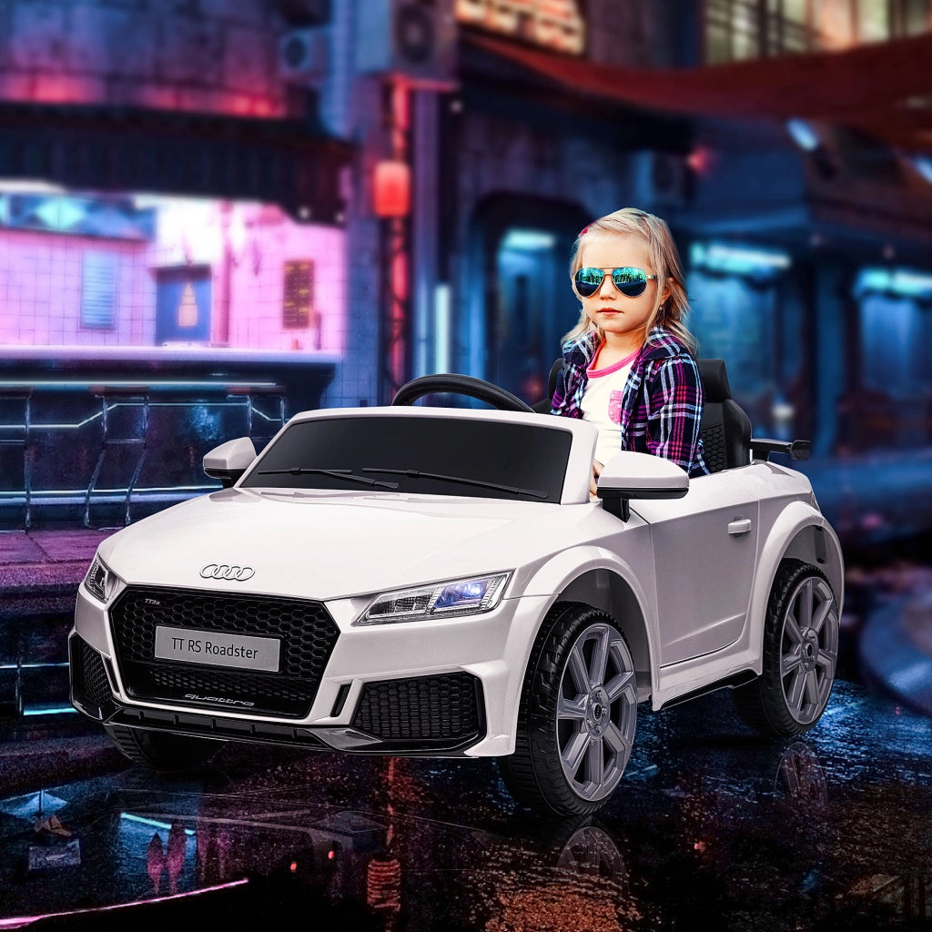 Auto elettrica per bambini Audi TT RS ¨C zephmum ¨C Bianco