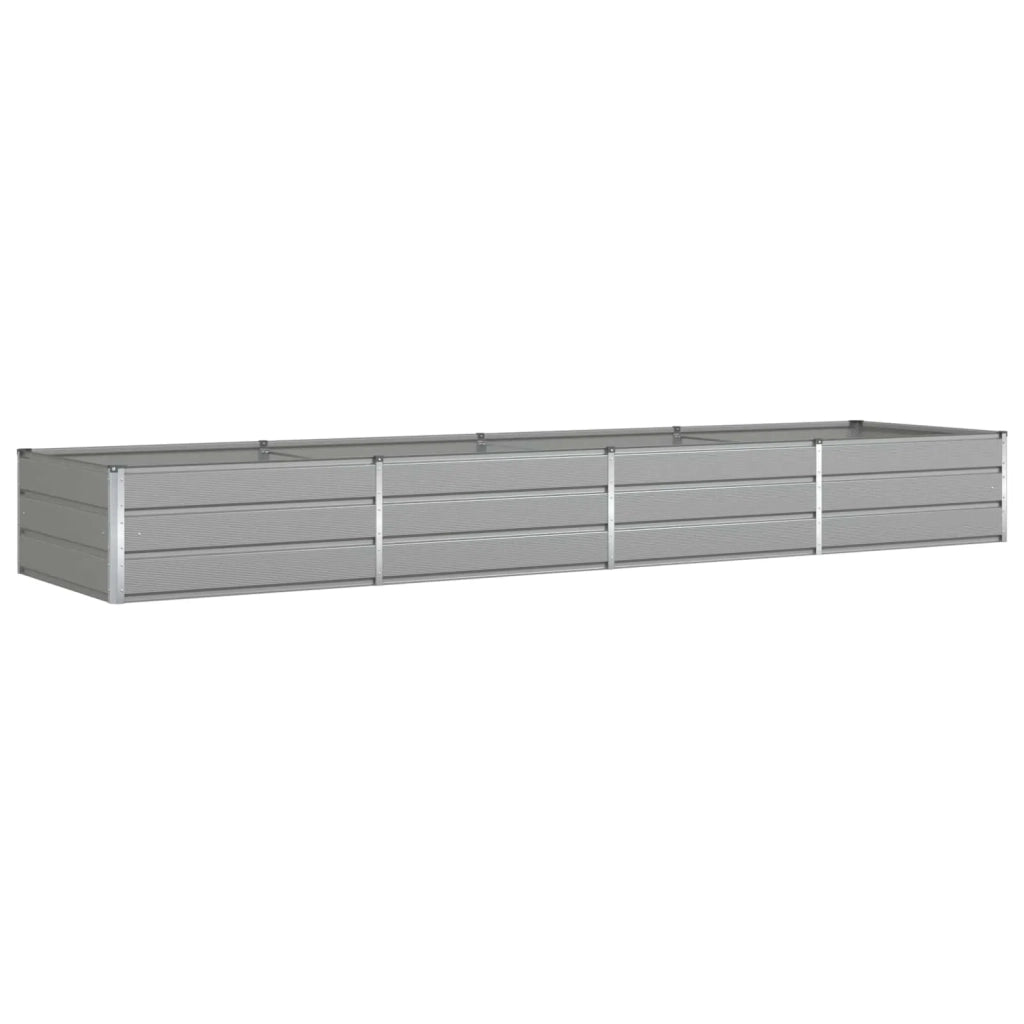 Fioriera Grigio chiaro 385 x 100 x 45 cm Acciaio zincato