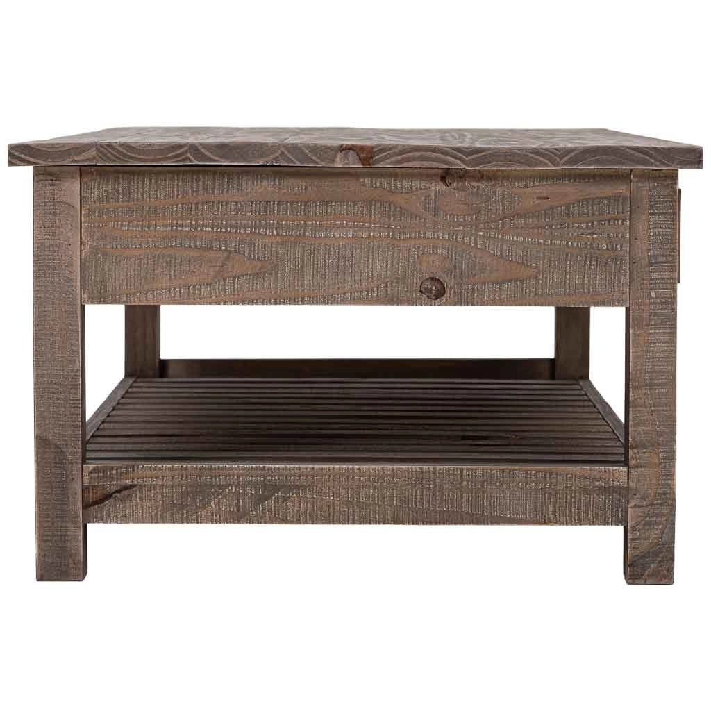 Tavolino in legno marrone 120x70x45h cm