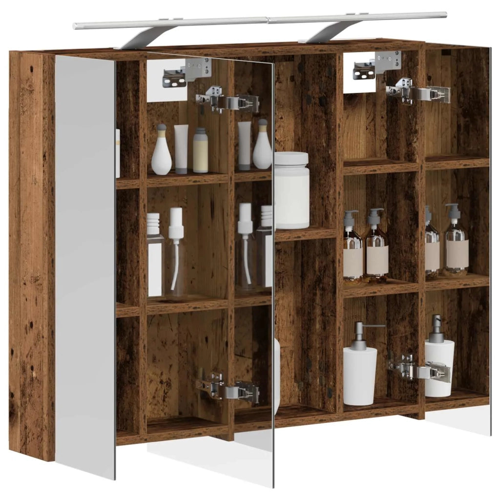 Mobiletto per specchio da bagno Legno vecchio 80 x 14.5 x 70 cm