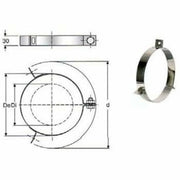 Inox doppia parete aisi 316 fasc etta per cavi tir. d.150 200 b08