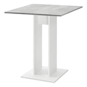 Sala da pranzo cucina soggiorno tavolo quadrato 65 cm grigio bianco 03_0006122