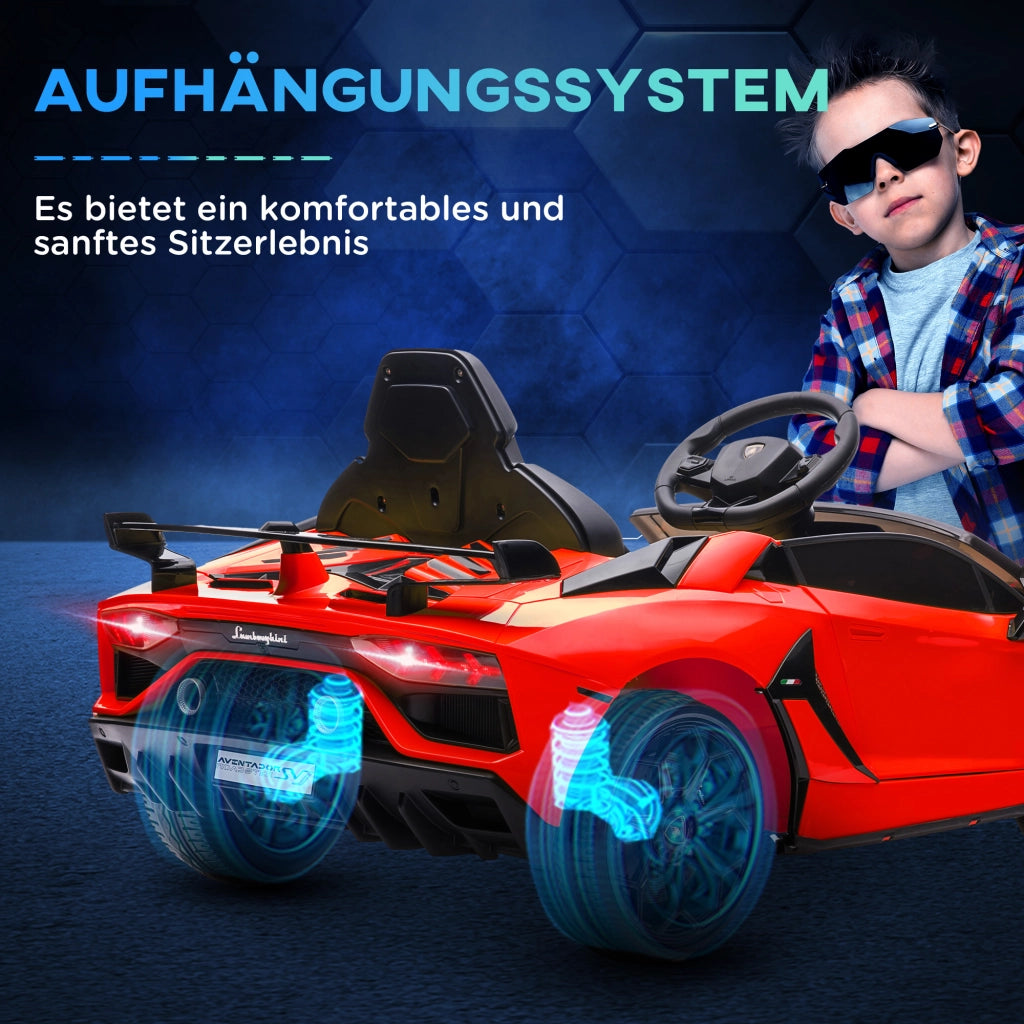 Auto Bambini Lamborghini Aventador ¨C zephmum ¨C Rosso con Musica e Suoni