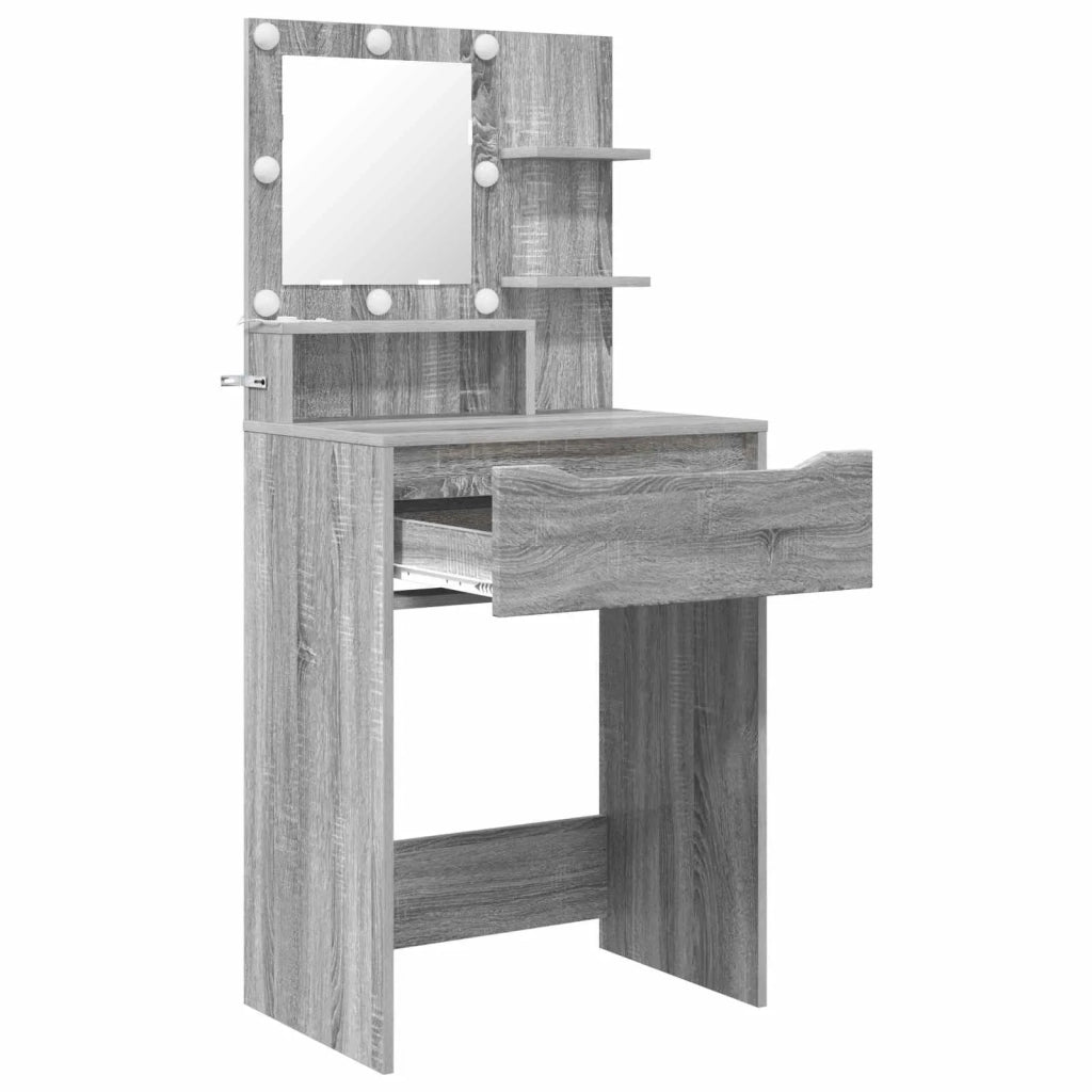 Tavoli da Trucco per Camera da Letto con cassetto Grigio Sonoma 888993