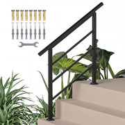 Corrimano per Scale 95 cm con Kit Installazione ¨C zephmum ¨C Nero, Acciaio