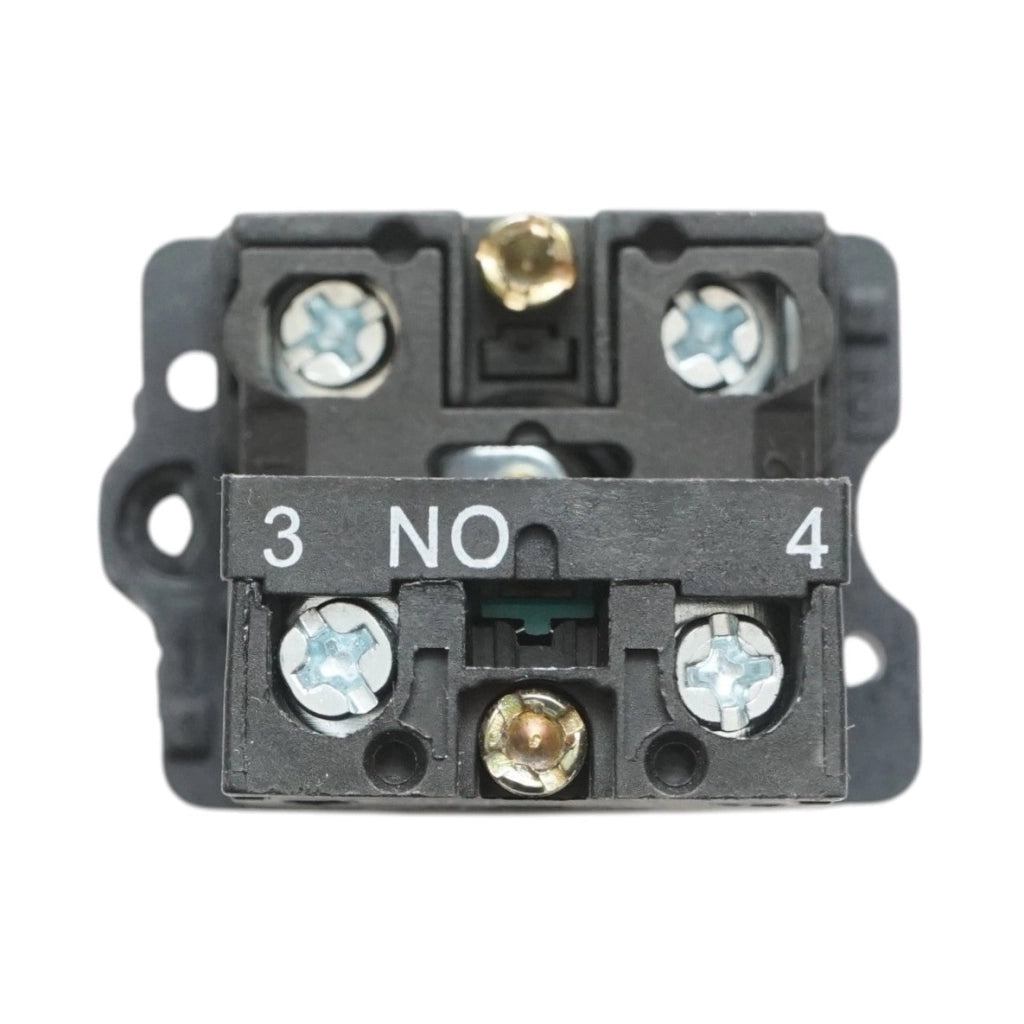 Pulsante indicatore LED bianco con resistenza integrata 1NO, 24V, LAY5 Breckner Germany