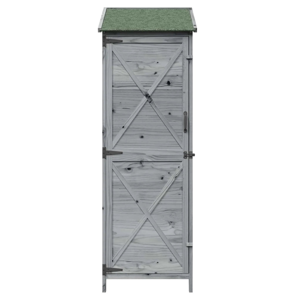 Capanno da Giardino Grigio 59,5 x 56 x 176,5 cm 42033478