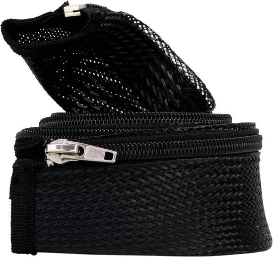 Cavo elettrico con chiusura a rullo - nero - 150 cm x Ø 4,5 cm