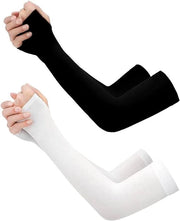 Armi protettive UV per uomo e donna - 2 paia - antiscivolo - bracciali compressori - estate - bracciali gaming - protezione pallavolo - UPF50+