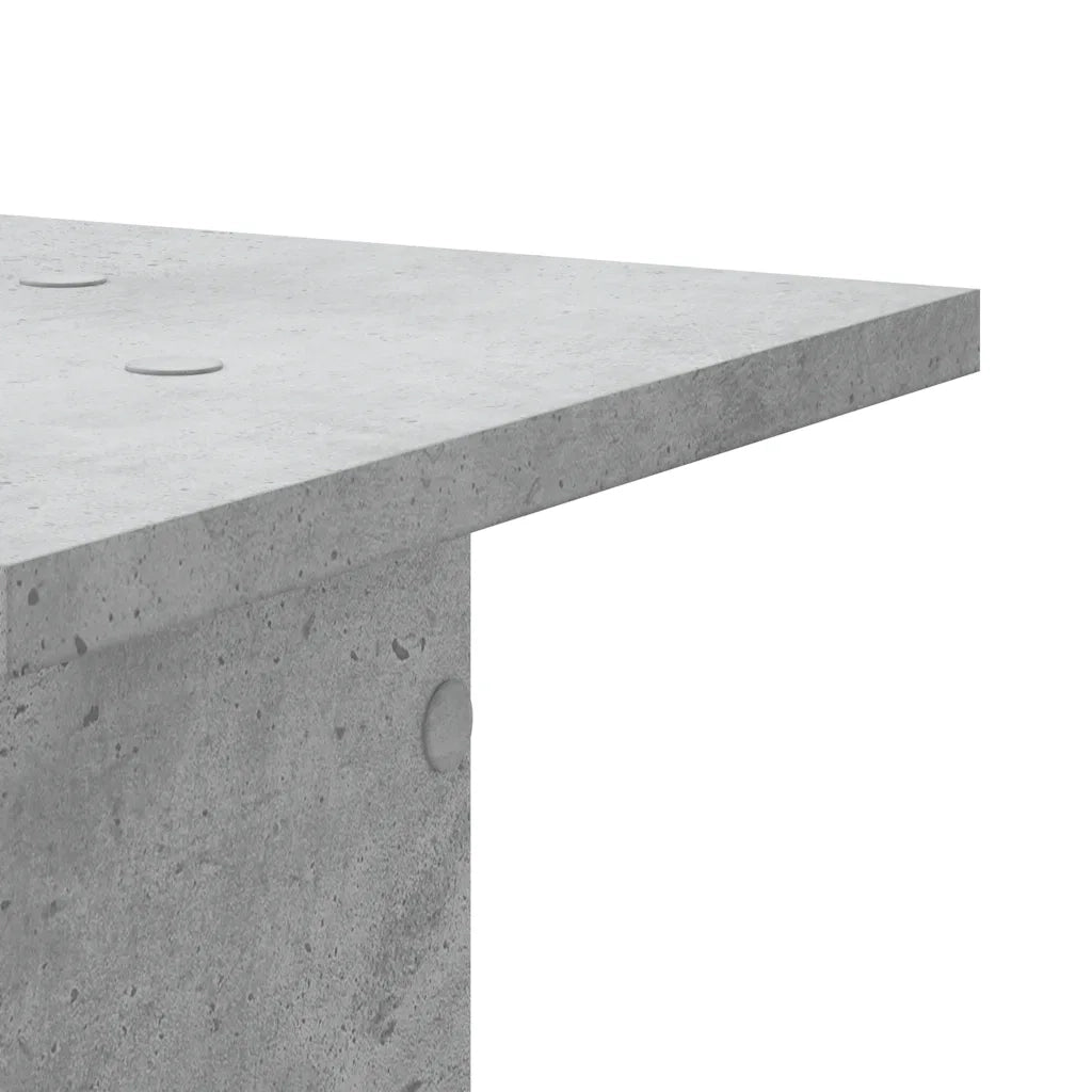 vidaXL Supporti per Piante 2 pz Grigio Cemento 30x30x95 cm Truciolato