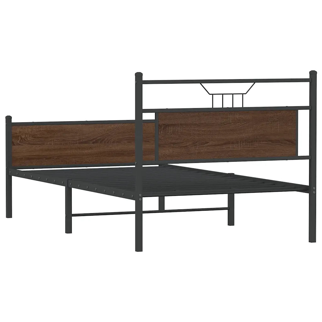Giroletto senza Materasso Rovere Marrone 107x203 cm Truciolato 4107030