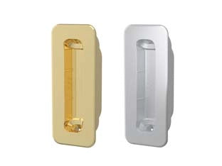 INCONTRO MINIMAL PLUS XT PER SERRATURE MAGNETICHE- - cromato opaco (B02402.28.34) - 5 pezzi AGB