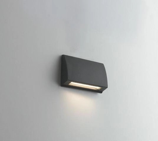 APPLIQUE LED SEGNAPASSI SHELBY ANTRACITE 4W 445LM CCT 3000K / 4000K IP54 13X3,2X5,5CM