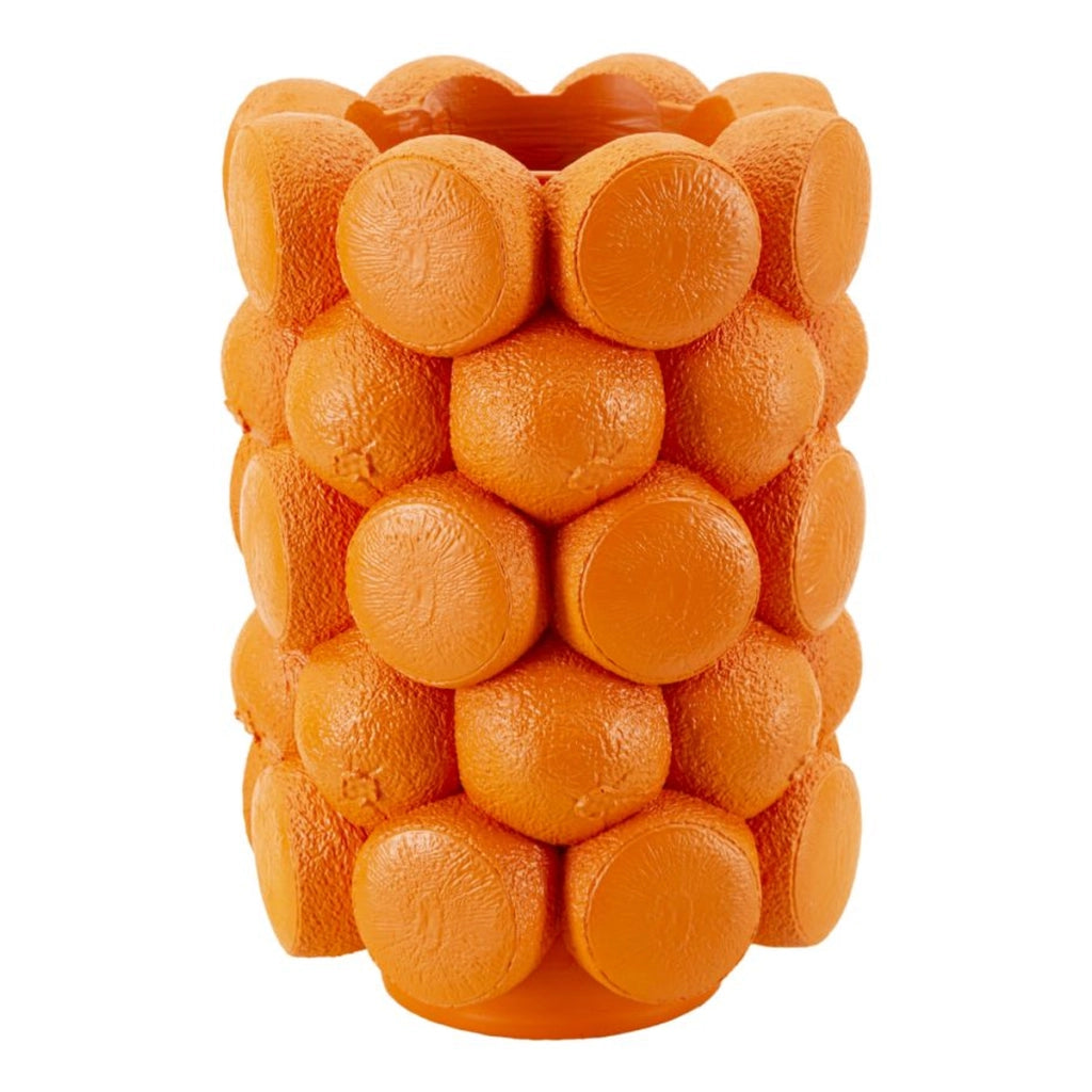 Vaso Decorativo Arance, Arancione, Poliresina, 19x19x28 cm