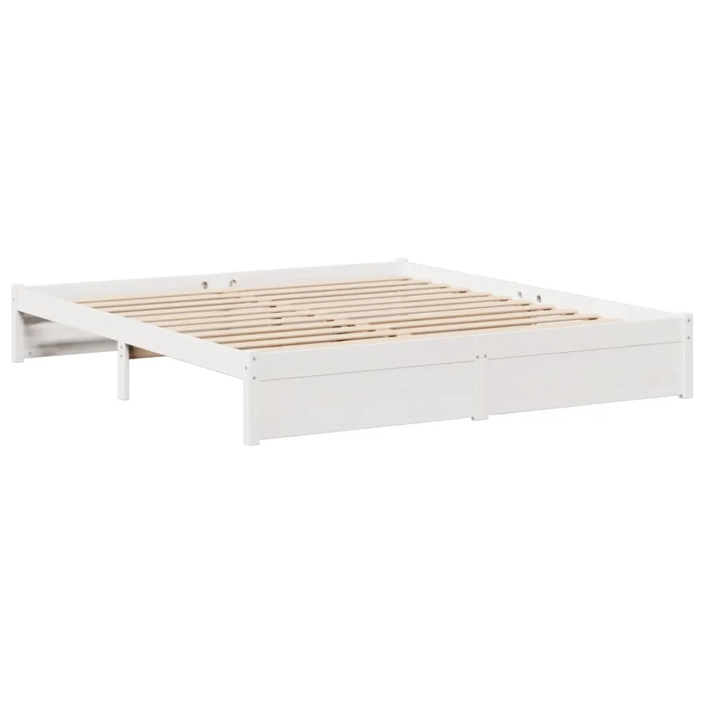 Giroletto con Libreria senza Materasso-Struttura Letto con contenitore 180x200 cm in Legno Pino 424834
