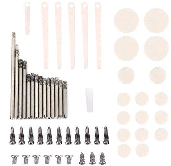 Set di riparazione 7-in-1 - Kit di manutenzione - Pezzi di ricambio - Componenti per clarinetto - Sostenibile - Realizzato in metallo - Pezzi di ricambio per clarinetto
