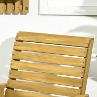 Sedia a dondolo rocking chair da esterno in legno massiccio - 64 x 86 x 85 cm marrone