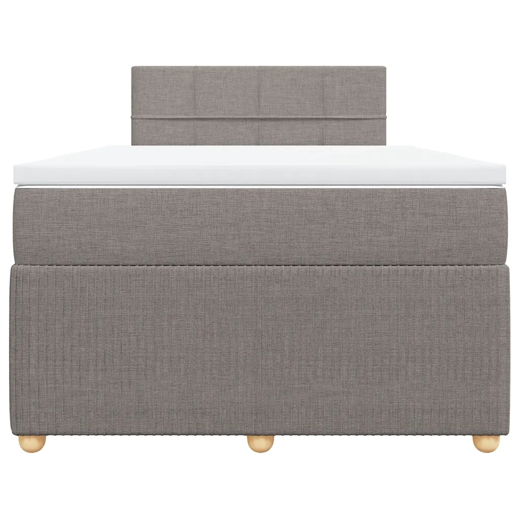 Giroletto a Molle con Materasso Tortora 120x200 cm in Tessuto 3287427