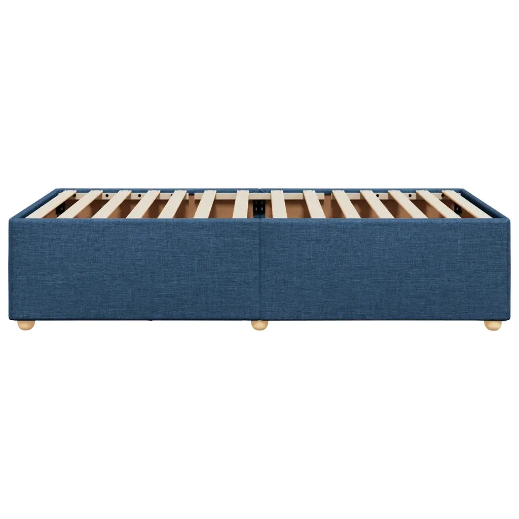 Giroletto senza Materasso Blu 90x200 cm in Tessuto