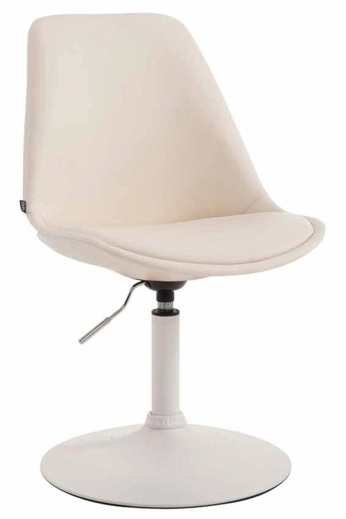 Set di 4 sedie da pranzo Maverick in ecopelle crema,bianco