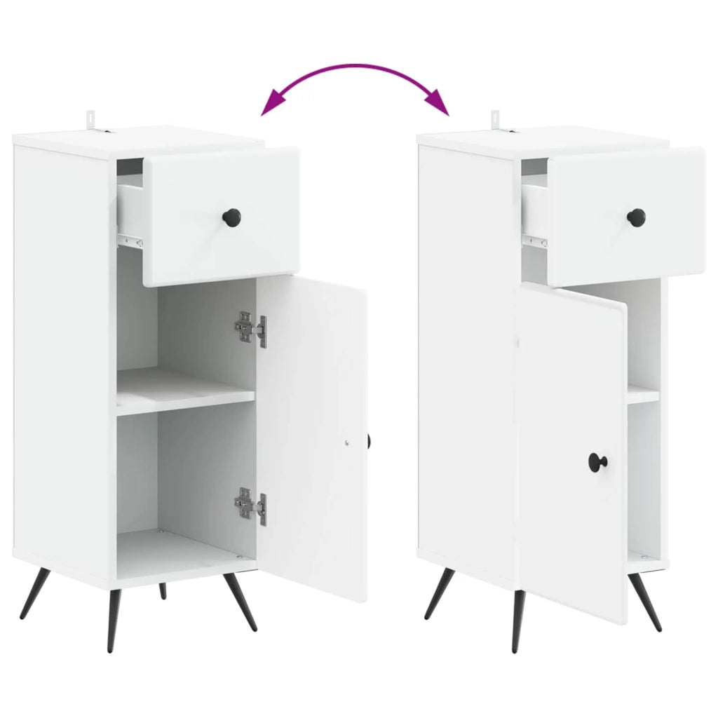 Mobiletto da Bagno BREDA Bianco 30 x 31 x 80 cm 897485