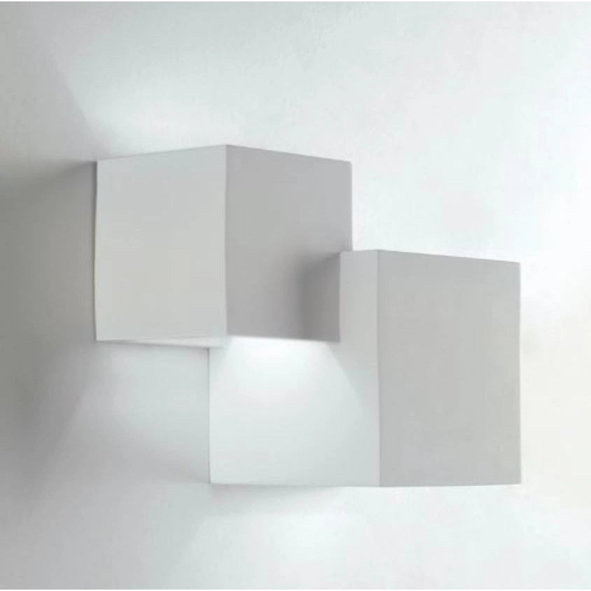 APPLIQUE RUBIK DOPPIA 2XG9 20X12XH16CM IN GESSO.