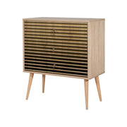 Cassettiera Apricale, Settimino multiuso, Comò camera da letto, Mobile con cassetti, 80x40h90 cm, Quercia