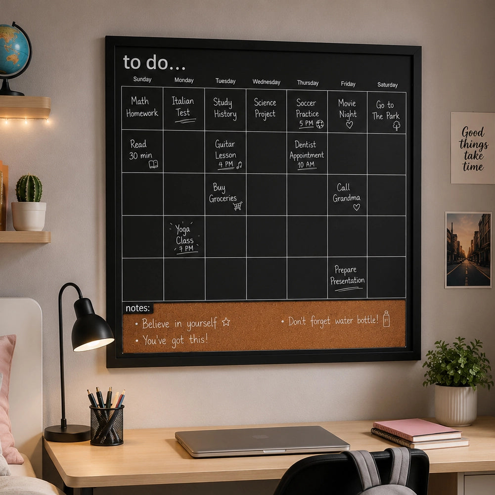 Planning Board Lavagna Settimanale Casa Ufficio Pianificazione Settimana 56x56cm