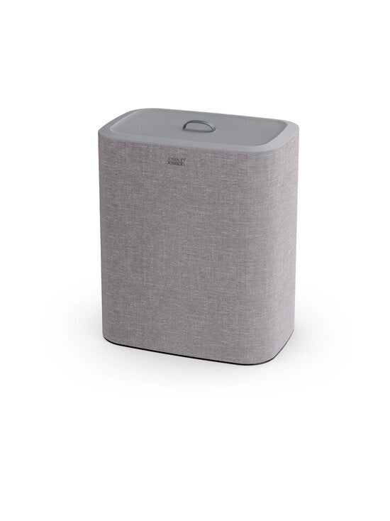 joseph joseph tota trio 90 l (3x30 l), cesto per la biancheria, 3 sacchi di tela lavabili in lavatrice, grigio (50024)