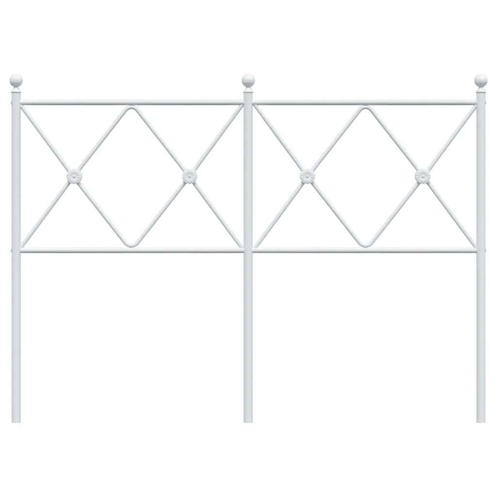 Testiera in Metallo Bianco 120 cm