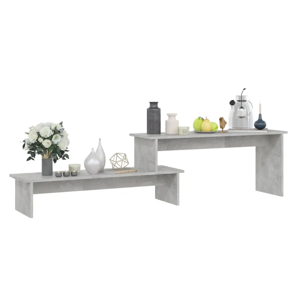 Mobile TV Grigio Cemento 180x30x43 cm in Truciolato