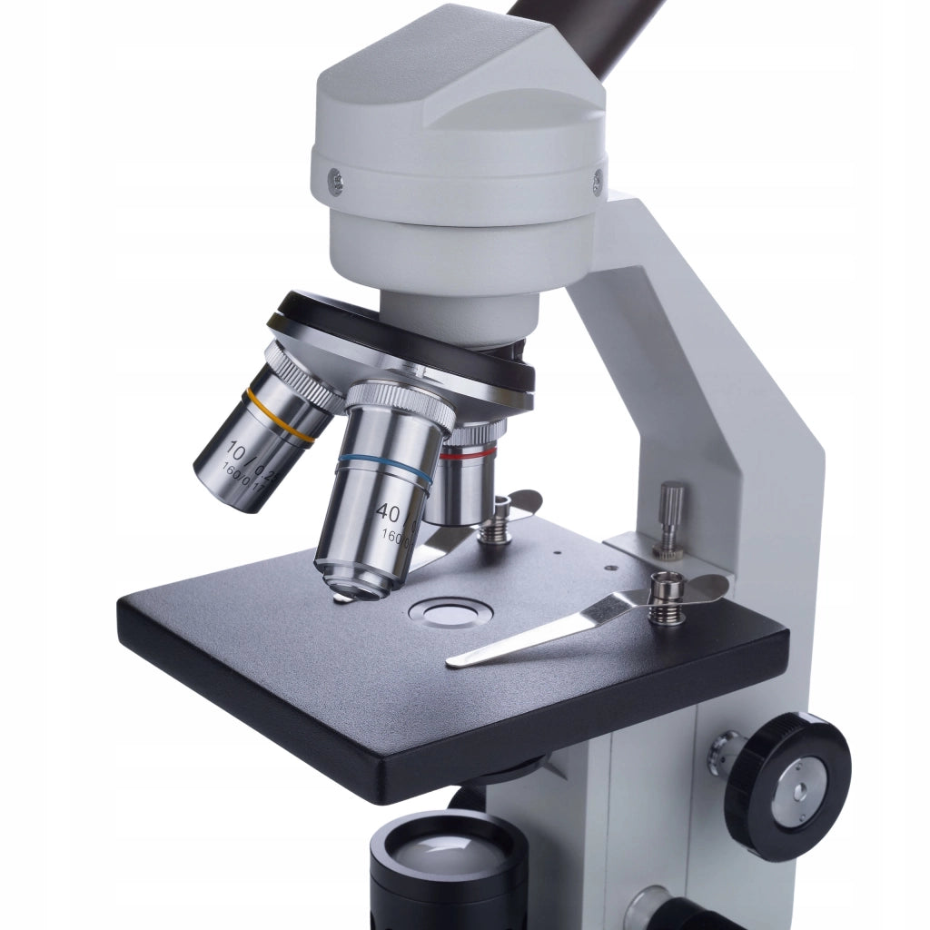 Mikroscopio Biologico Uran Pro MBUP – Testa Monoculare Inclinata 45° | Ottica di Alta Qualità