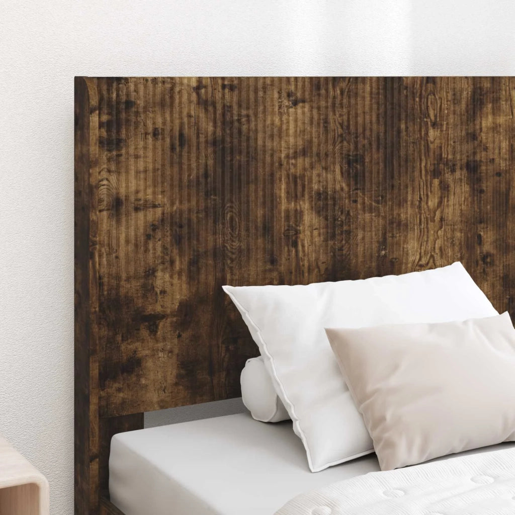 Struttura del letto con stoccaggio e testata Rovere Fumo 3414169