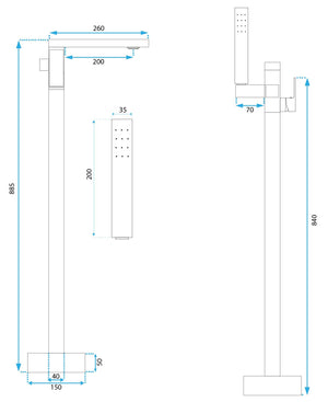 Rubinetto Indipendente Rea Tery Chrome