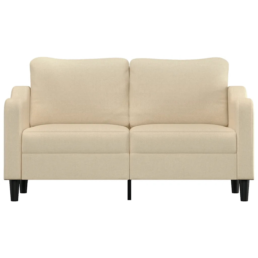Divano a 2 Posti-Sofa 2 Posti Crema 140 cm in Tessuto 672029