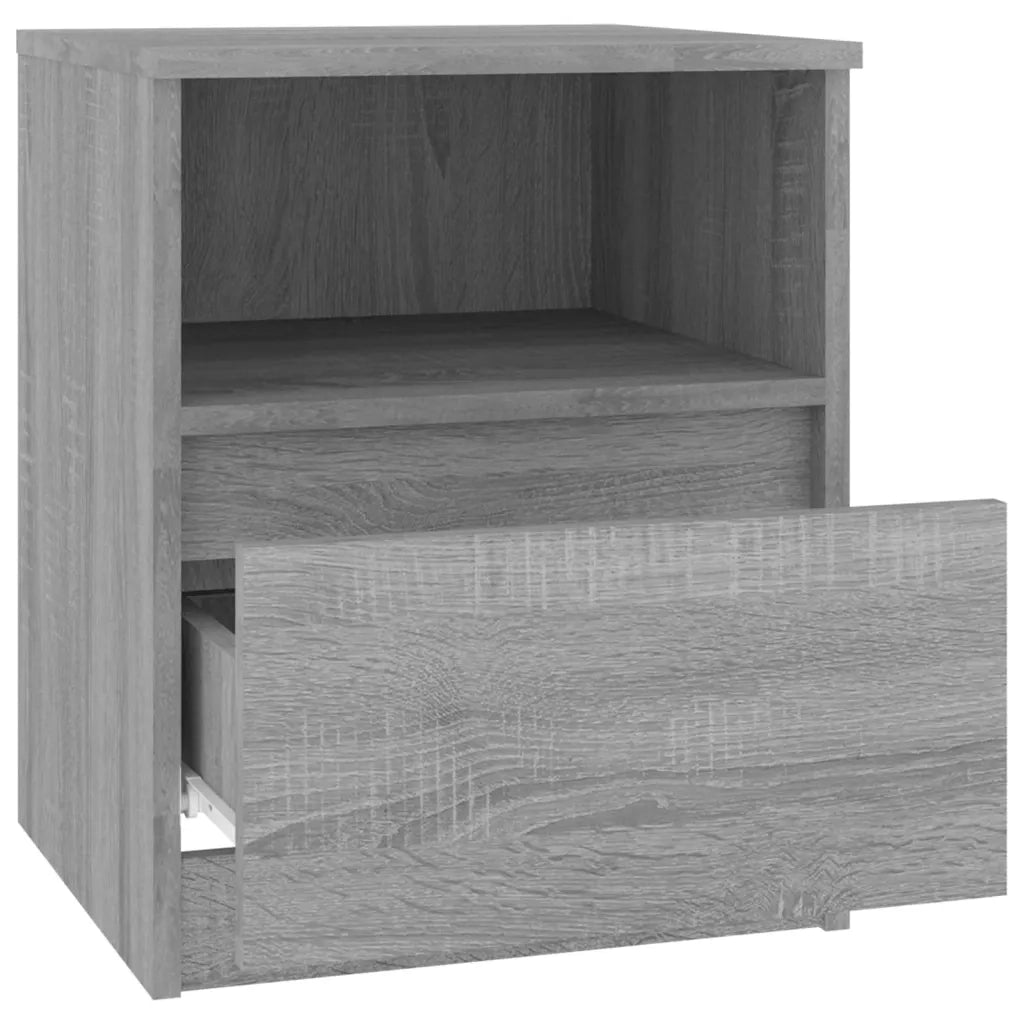 Comodino Grigio Sonoma 40x40x50 cm in Legno Multistrato 815818
