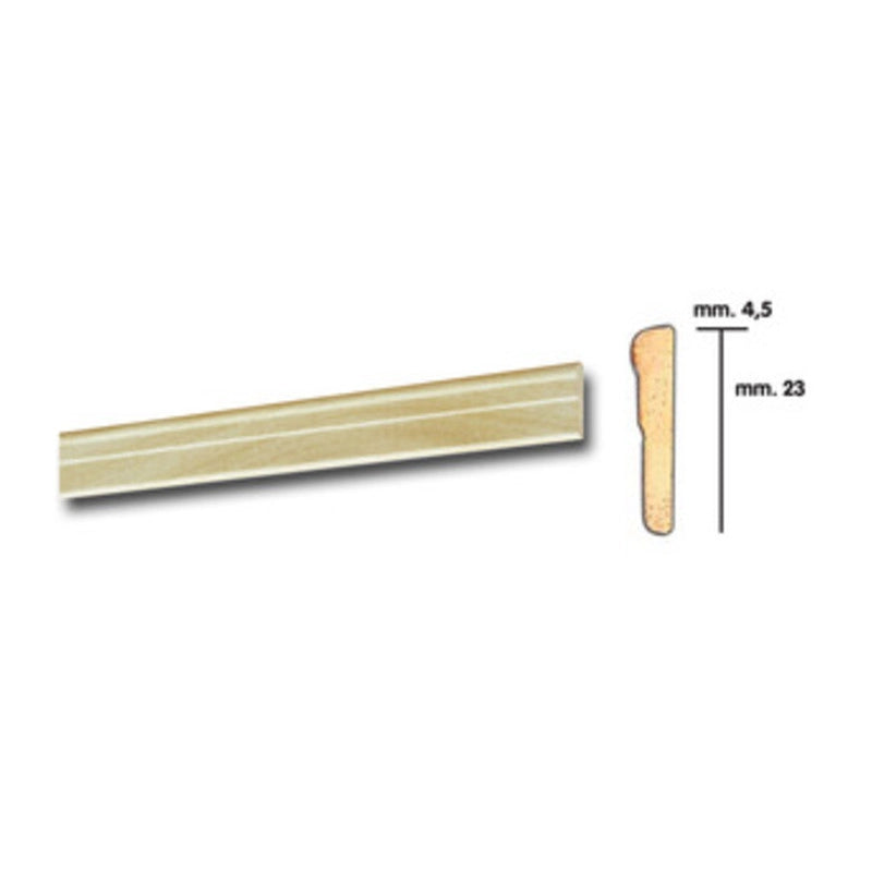 CORNICE PER PARATI 4,5X23 BAROCCO 200 CM FRASSINO- 25,0 pz