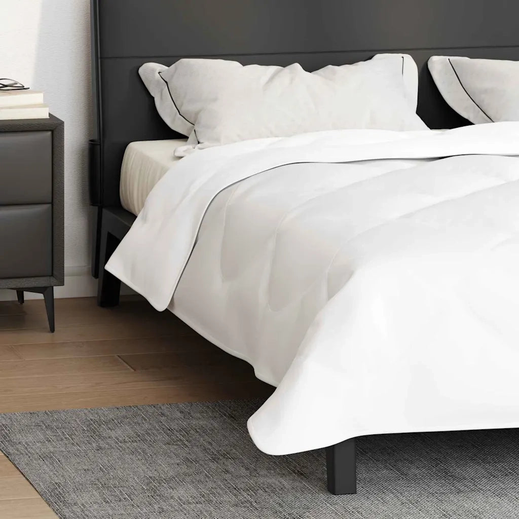 vidaXL Trapunte & Duvet Bianco 260 x 220 cm Microfibra