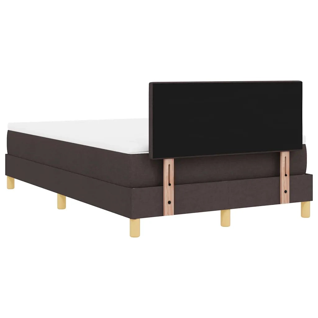 Letto a molle con cuscino Marrone Scuro 120 x 190 cm Tessuto 3338905