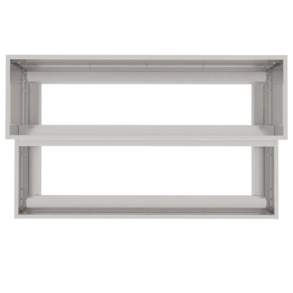Vaso da giardino Argento 100 x 60 x 45 cm Acciaio inossidabile 865873