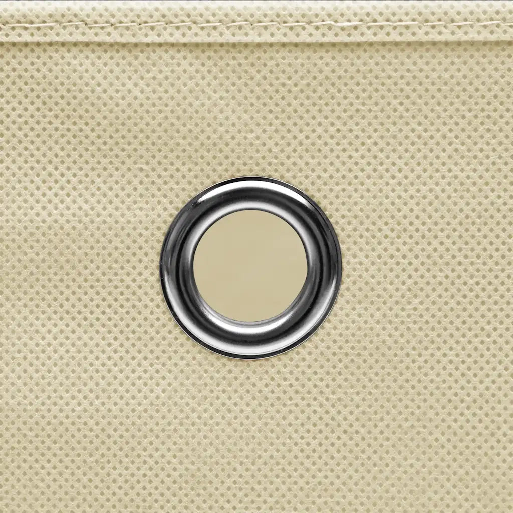 Scatole 10 pz Crema 32x32x32 cm in Tessuto cod mxl 52336