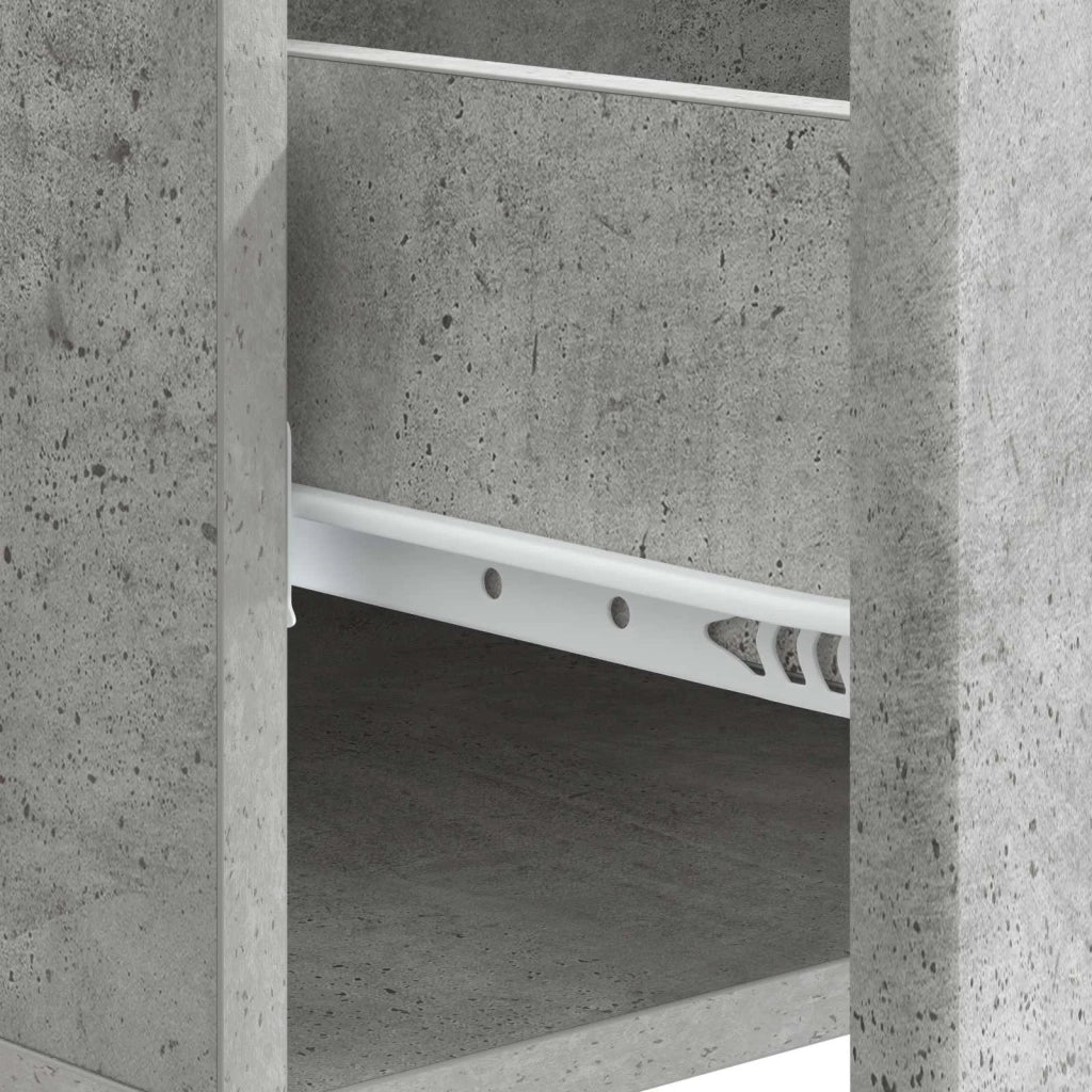 Tavolino da salotto con cassetto Grigio Cemento 49 x 50 x 40 cm