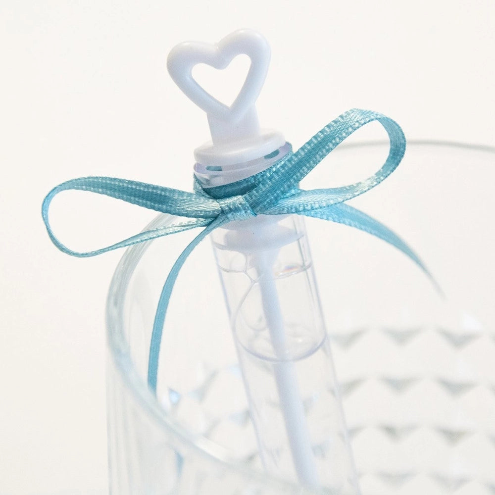 Trade Shop - 48 Bottiglie Bolle Di Sapone Wedding Matrimonio Sposi Con Manico A Cuore -