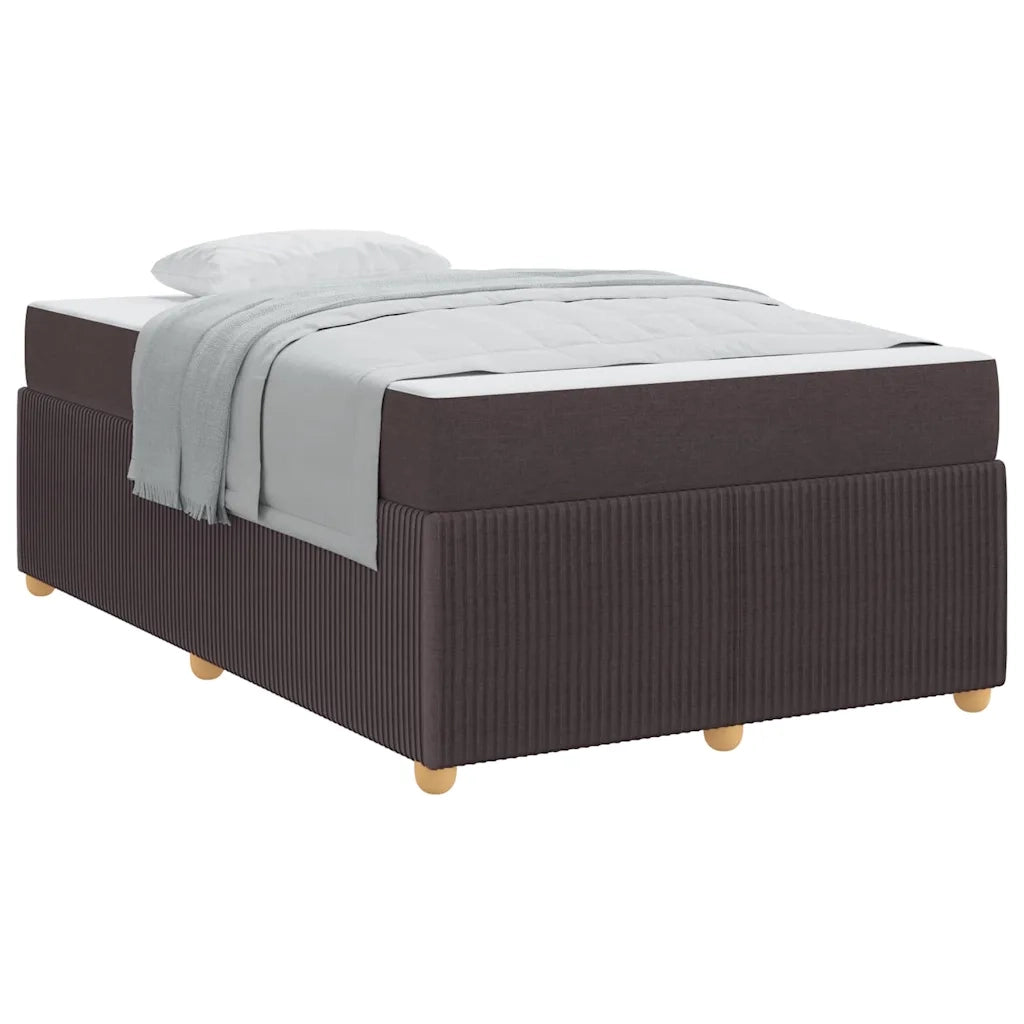 vidaXL Struttura letto con materasso Marrone scuro 120 x 200 cm