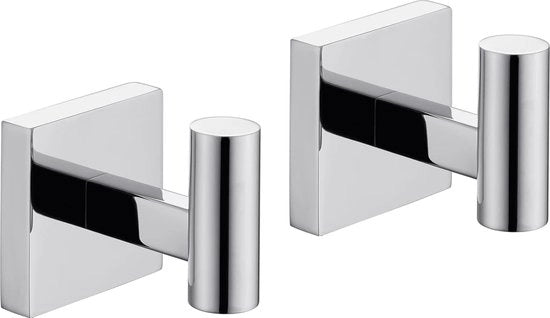 Maniglie per Asciugamano a Manica per Bagno e Cucina per Parete - Acciaio Inossidabile - 2 Pack