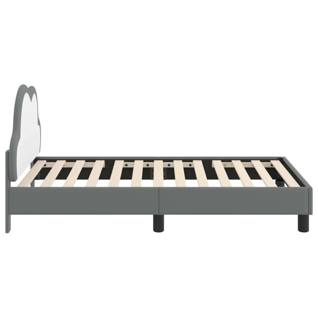 Struttura letto bambini con testata-Giroletto per bambini Grigio Chiaro 80 x 160 cm 349505