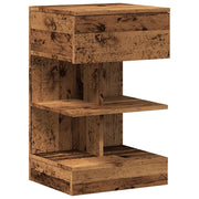 Comodino | Armadio da Notte | Mobiletto da notte in Legno Vecchio 40x35x65 cm in Legno Multistrato